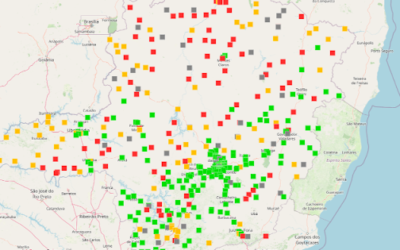 Qual a função do mapa de disponibilidade da CEMIG?